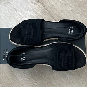 EILEEN FISHER ESPADRILLE FLAT - 8.5 (M)